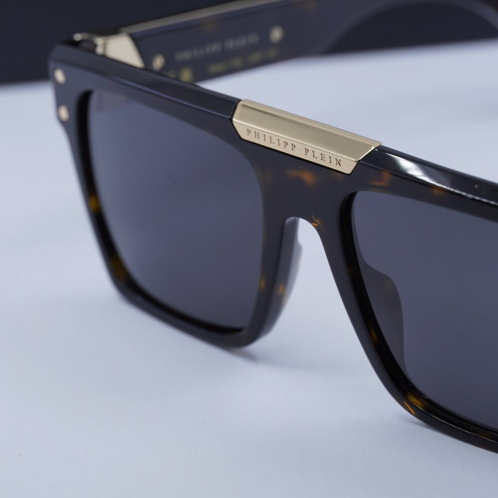 Final Price! Philipp Plein SPP080 0722 Havana/Grey Sunglasses - Picture 6 of 12